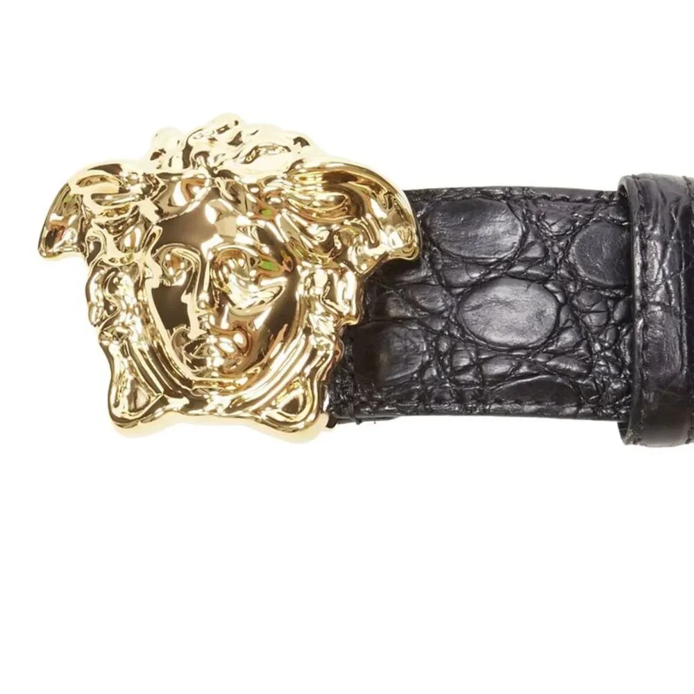 Versace La Medusa Gold Buckle Belt